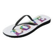 SlipperyJoe Liebe ist Liebe tropfend schmelzend dy Badesandalen (Schrägansicht)