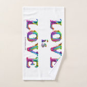 SlipperyJoe Liebe ist Liebe tropfend schmelzend dy Badhandtuch Set (Handtuch)