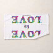 SlipperyJoe Liebe ist Liebe tropfend schmelzend dy Badhandtuch Set (Handtuch)