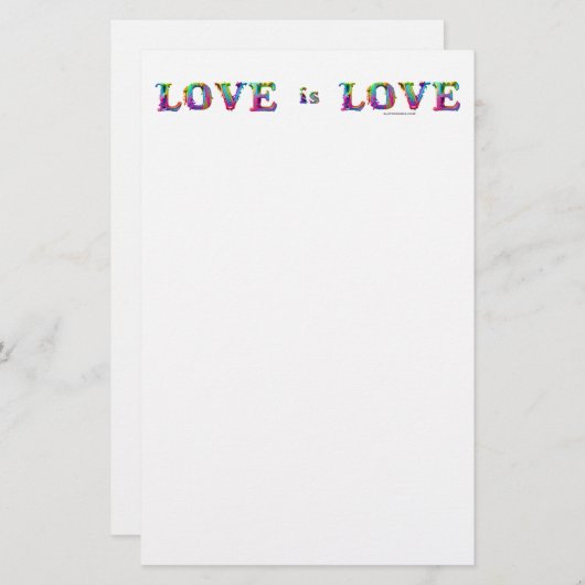 SlipperyJoe Liebe ist Liebe tropfend schmelzend dy Briefpapier (Vorne/Hinten)