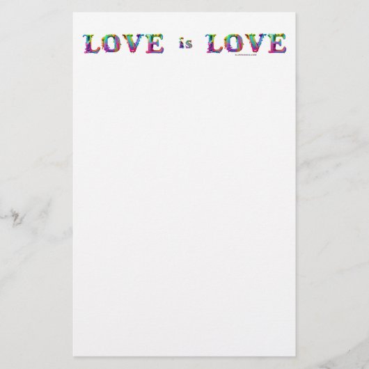 SlipperyJoe Liebe ist Liebe tropfend schmelzend dy Briefpapier (Vorderseite)