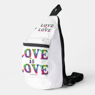 SlipperyJoe Liebe ist Liebe tropfend schmelzend dy Crossbody Bag
