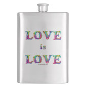 SlipperyJoe Liebe ist Liebe tropfend schmelzend dy Flachmann (Vorderseite)