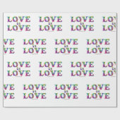 SlipperyJoe Liebe ist Liebe tropfend schmelzend dy Geschenkpapier (Flach)