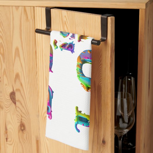 SlipperyJoe Liebe ist Liebe tropfend schmelzend dy Geschirrtuch (Drittel gefaltet)