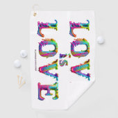 SlipperyJoe Liebe ist Liebe tropfend schmelzend dy Golfhandtuch (Insitu)