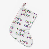 SlipperyJoe Liebe ist Liebe tropfend schmelzend dy Kleiner Weihnachtsstrumpf (Vorderansicht (hängend))