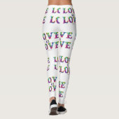 SlipperyJoe Liebe ist Liebe tropfend schmelzend dy Leggings (Rückseite)