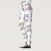 SlipperyJoe Liebe ist Liebe tropfend schmelzend dy Leggings (Links)