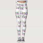 SlipperyJoe Liebe ist Liebe tropfend schmelzend dy Leggings (Vorderseite)