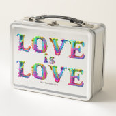 SlipperyJoe Liebe ist Liebe tropfend schmelzend dy Metall Brotdose (Vorderseite)