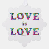 SlipperyJoe Liebe ist Liebe tropfend schmelzend dy Ornament Karte (Vorderseite)