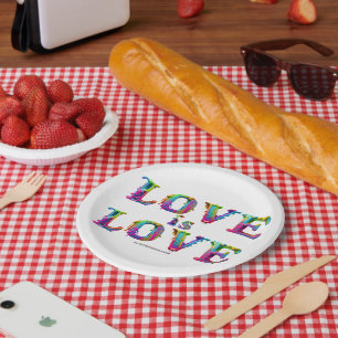 SlipperyJoe Liebe ist Liebe tropfend schmelzend dy Pappteller