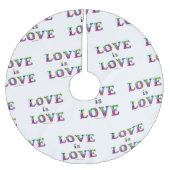 SlipperyJoe Liebe ist Liebe tropfend schmelzend dy Polyester Weihnachtsbaumdecke (Vorderseite)