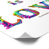 SlipperyJoe Liebe ist Liebe tropfend schmelzend dy Poster (Ecke)