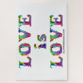 SlipperyJoe Liebe ist Liebe tropfend schmelzend dy Puzzle (Vertikal)