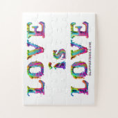SlipperyJoe Liebe ist Liebe tropfend schmelzend dy Puzzle (Vertikal)