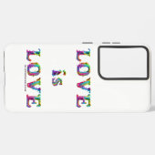 SlipperyJoe Liebe ist Liebe tropfend schmelzend dy Samsung Galaxy Hülle (Linke Seite)