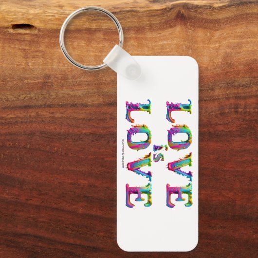 SlipperyJoe Liebe ist Liebe tropfend schmelzend dy Schlüsselanhänger (Vorderseite)