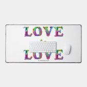 SlipperyJoe Liebe ist Liebe tropfend schmelzend dy Schreibtischunterlage (Tastatur & Maus)
