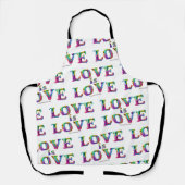 SlipperyJoe Liebe ist Liebe tropfend schmelzend dy Schürze (Vorderseite)