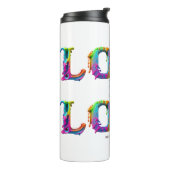 SlipperyJoe Liebe ist Liebe tropfend schmelzend dy Thermosbecher (Nach links gedreht)