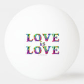 SlipperyJoe Liebe ist Liebe tropfend schmelzend dy Tischtennisball (Rückseite)