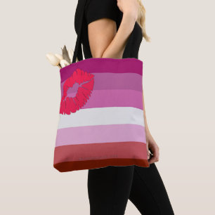 SlipperyJoe Lippenstift lesbische Pride-Flagge fem Tasche