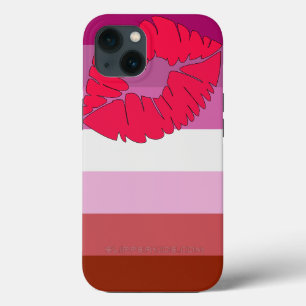 SlipperyJoe Lippenstift Lesbische Strichflagge Fem Case-Mate iPhone Hülle