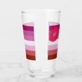 SlipperyJoe Lippenstift Lesbische Strichflagge Fem Glas (Links)