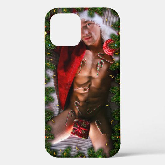 SlipperyJoe männliche Brustkorb Sechserpack Bauchs Case-Mate iPhone Hülle (Rückseite)