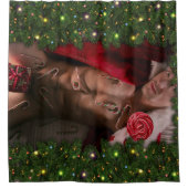 SlipperyJoe männliche Brustkorb Sechserpack Bauchs Duschvorhang (Vorderseite)