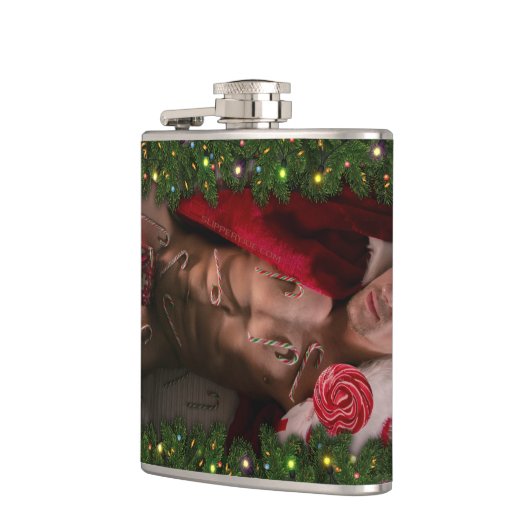 SlipperyJoe männliche Brustkorb Sechserpack Bauchs Flachmann (Links)