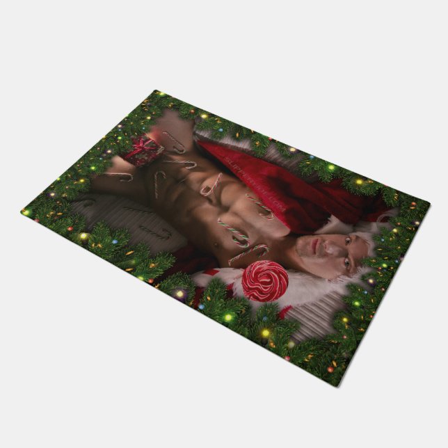 SlipperyJoe männliche Brustkorb Sechserpack Bauchs Fußmatte (Schrägansicht)