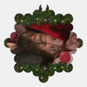 SlipperyJoe männliche Brustkorb Sechserpack Bauchs Ornament Karte (Rückseite)