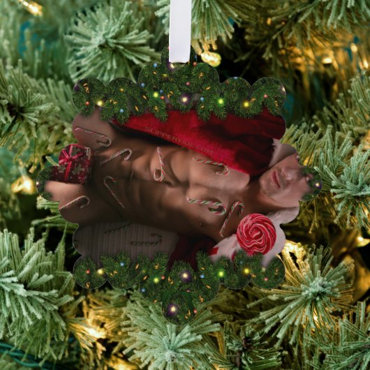 SlipperyJoe männliche Brustkorb Sechserpack Bauchs Ornament Karte (Insitu (Baum))