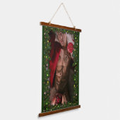 SlipperyJoe männliche Brustkorb Sechserpack Bauchs Wandteppich Mit Holzrahmen (Gewinkelt)