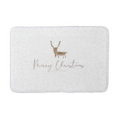 SlipperyJoe Merry Weihnachtsrentiere rote Nase ant Badematte (Vorderseite)