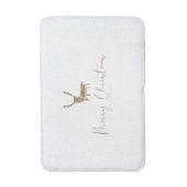 SlipperyJoe Merry Weihnachtsrentiere rote Nase ant Badematte (Vorderseite Vertikal)