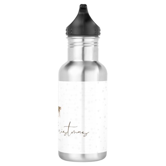 SlipperyJoe Merry Weihnachtsrentiere rote Nase ant Edelstahlflasche (Rechts)