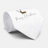 SlipperyJoe Merry Weihnachtsrentiere rote Nase ant Krawatte (Gerollt)