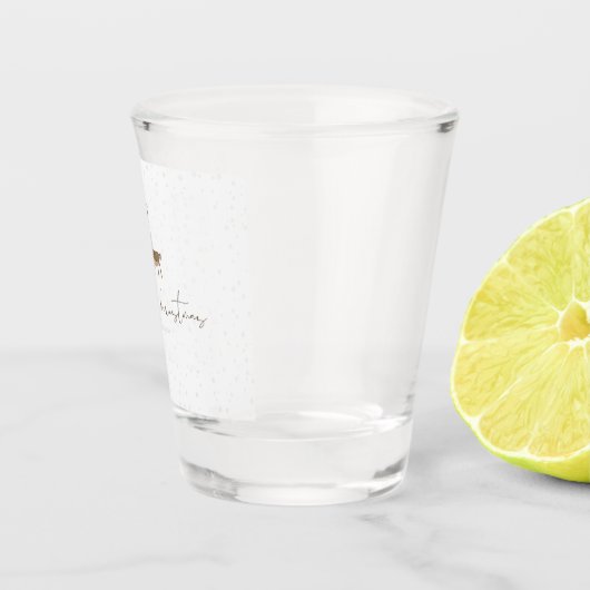 SlipperyJoe Merry Weihnachtsrentiere rote Nase ant Schnapsglas (Rechts)