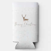 SlipperyJoe Merry Weihnachtsrentiere rote Nase ant Selters Dosenkühler (Rückseite)