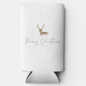 SlipperyJoe Merry Weihnachtsrentiere rote Nase ant Selters Dosenkühler (Vorderseite)