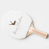 SlipperyJoe Merry Weihnachtsrentiere rote Nase ant Tischtennis Schläger (Seitenansicht)