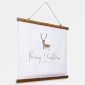 SlipperyJoe Merry Weihnachtsrentiere rote Nase ant Wandteppich Mit Holzrahmen (Gewinkelt)