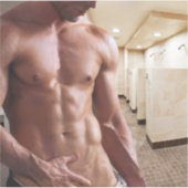 SlipperyJoe-Muschelmuskulatur-Armbanduhr Aufkleber (Vorderseite)