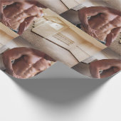 SlipperyJoe-Muschelmuskulatur-Armbanduhr Geschenkpapier (Ecke)