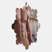 SlipperyJoe-Muschelmuskulatur-Armbanduhr Ornament Karte (Rechts)