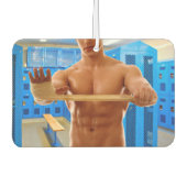 SlipperyJoe Musculus man abs locker Raum gekachelt Autolufterfrischer (Vorderseite)